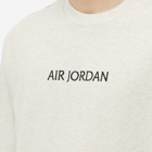 Air Jordan Men's Wordmark T-Shirt in Oatmeal Heather