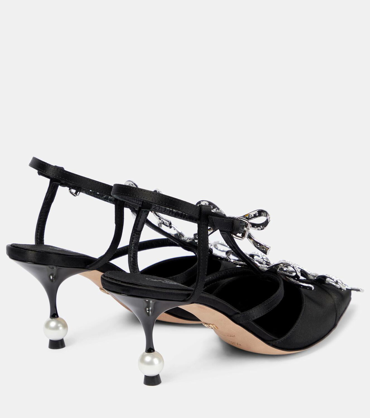 Giambattista Valli Satin embellished pumps