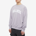 Sporty & Rich Men's Wellness Ivy Crew Sweat in Faded Lilac/White