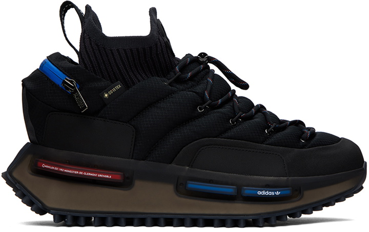 Photo: Moncler Genius Moncler x adidas Originals Black Runner NMD Sneakers