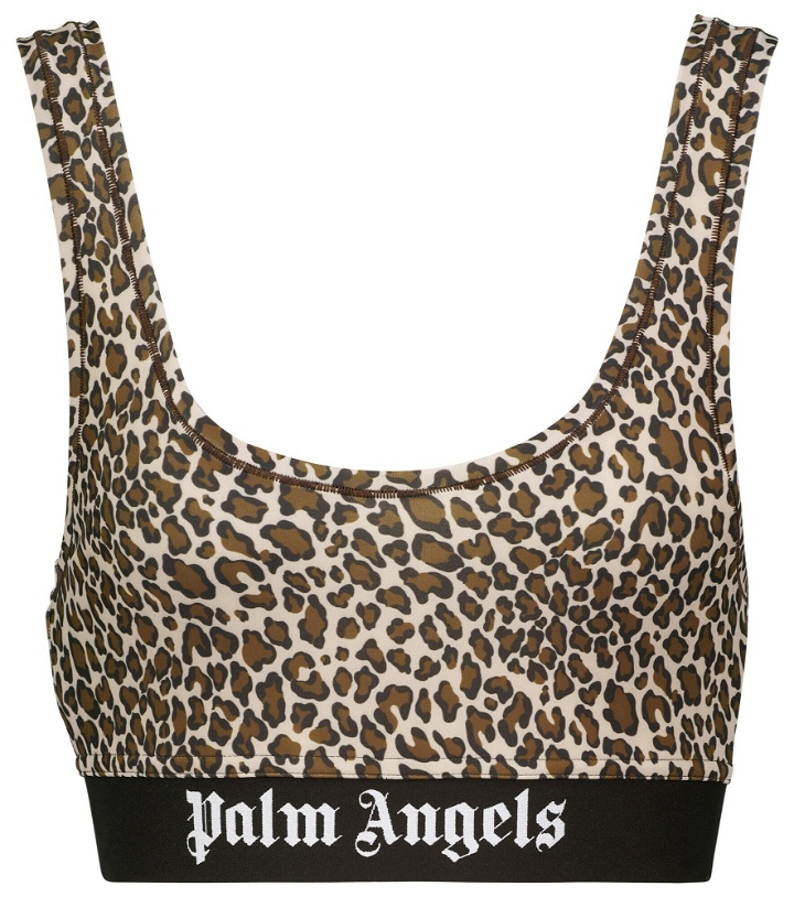 Photo: Palm Angels - Leopard-print sports bra