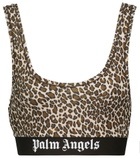 Palm Angels - Leopard-print sports bra