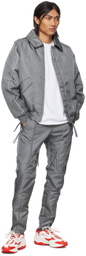 KANGHYUK Gray Lock Stitched Trousers