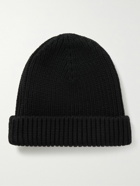 Off-White - Logo-Embroidered Ribbed Wool Beanie