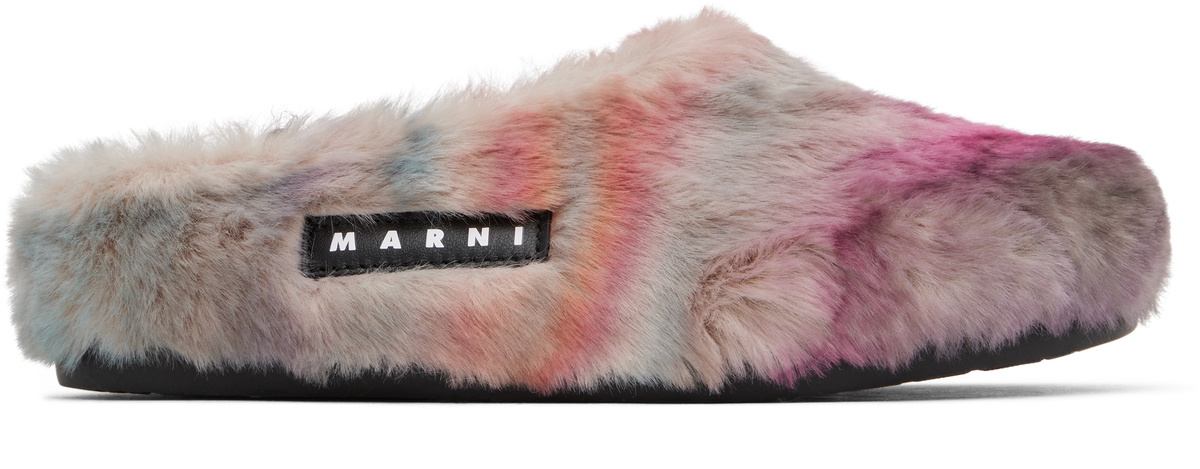 【関税込み】Marni SSENSE限定 ピンク Fussbett サボサンダル Marniのピンク Fussbett サボサンダルがセール中