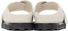 Jil Sander Off-White Velcro Sandals