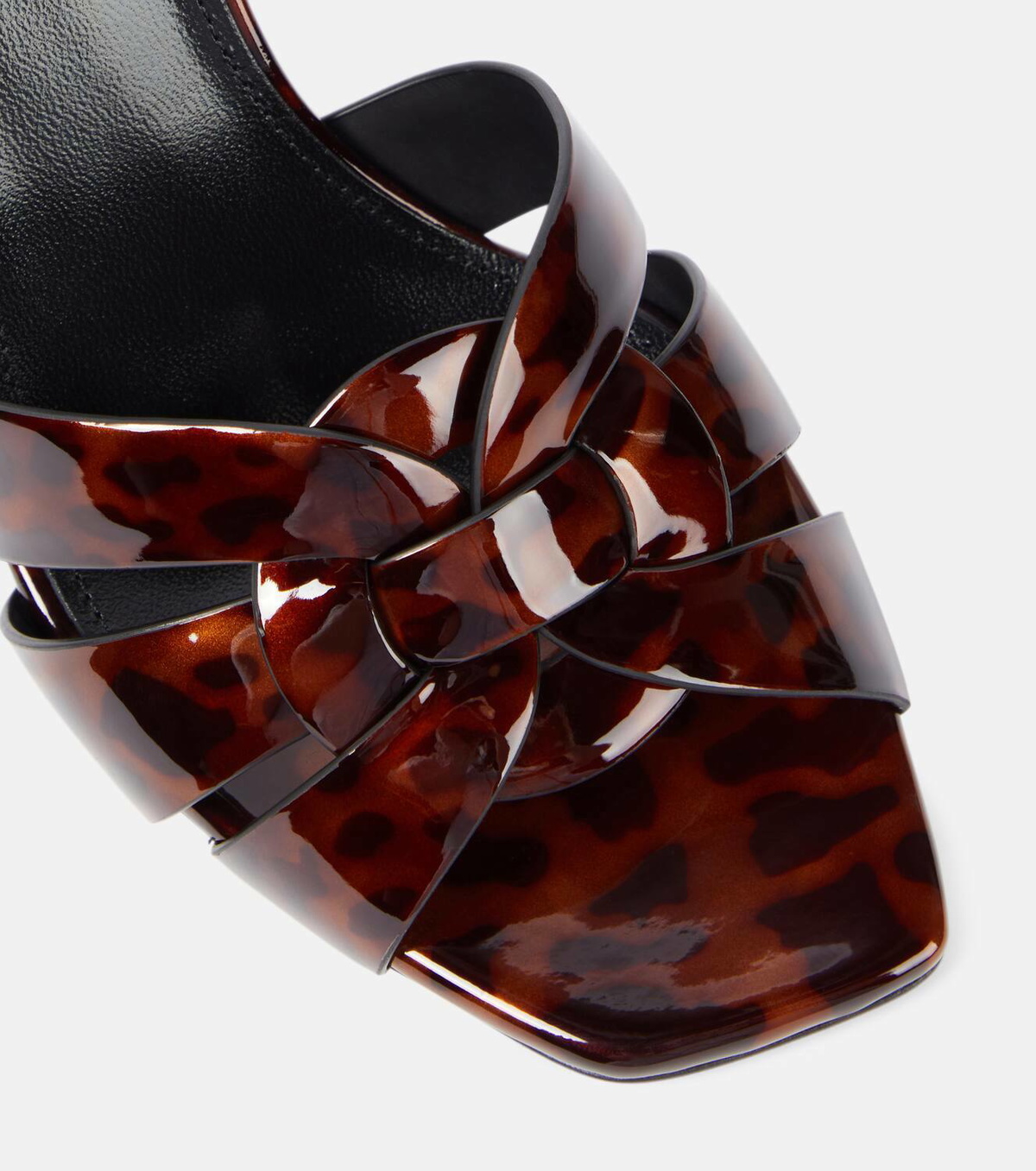 Saint Laurent Tribute 85 patent leather mules Saint Laurent