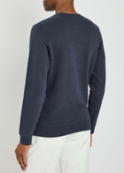 Sunspel Crew-neck Cotton Sweatshirt Navy