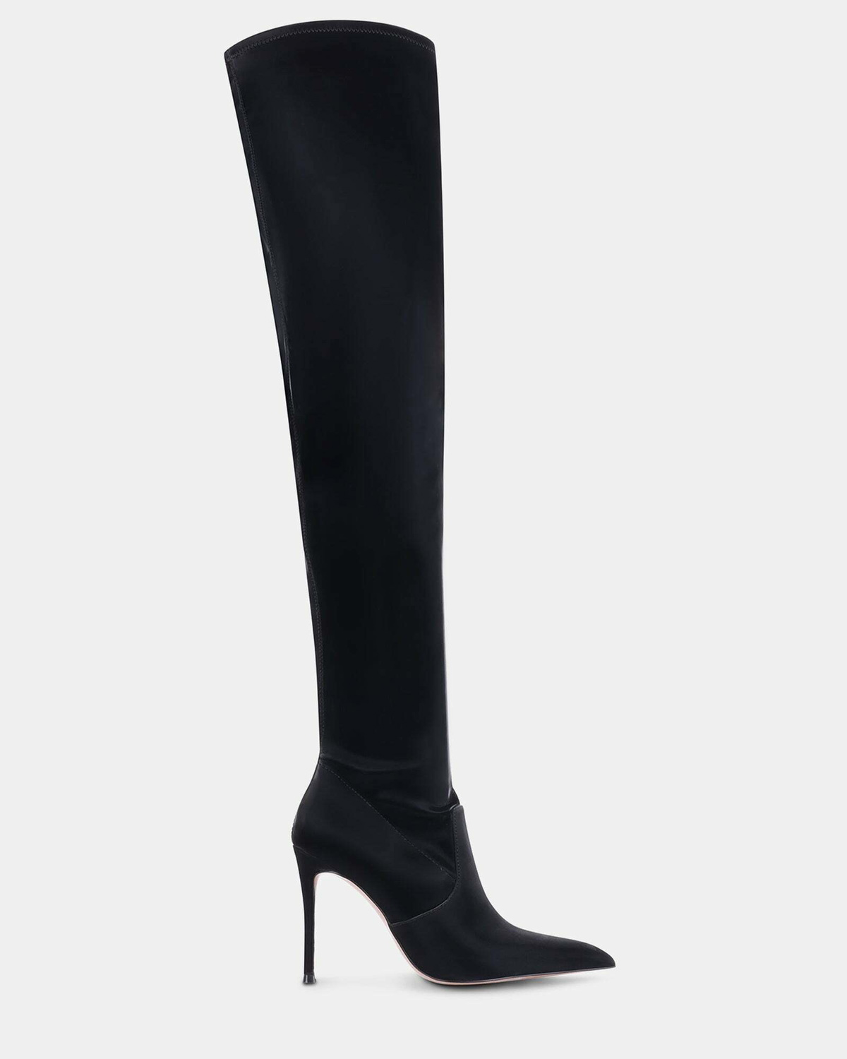 Steve Madden Pegasus Boots in Black Satin