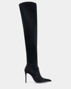 Steve Madden Pegasus Boots in Black Satin