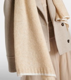 Brunello Cucinelli Cable-knit mohair scarf