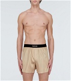 Tom Ford - Logo silk-blend boxer shorts