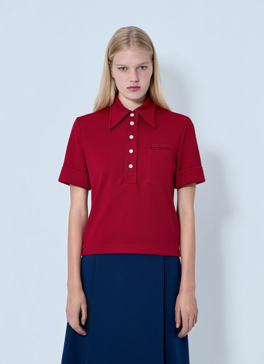 Miu Miu Jersey Polo Shirt