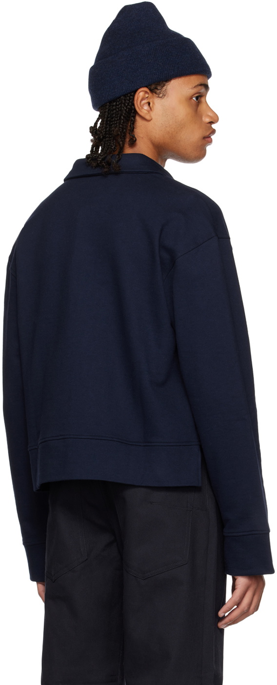 K.NGSLEY SSENSE Exclusive Navy Riis Polo
