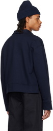K.NGSLEY SSENSE Exclusive Navy Riis Polo