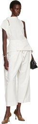 ISSEY MIYAKE Off-White Grainy Trousers