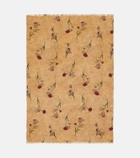 The House of Lyria Firmamento floral linen blanket