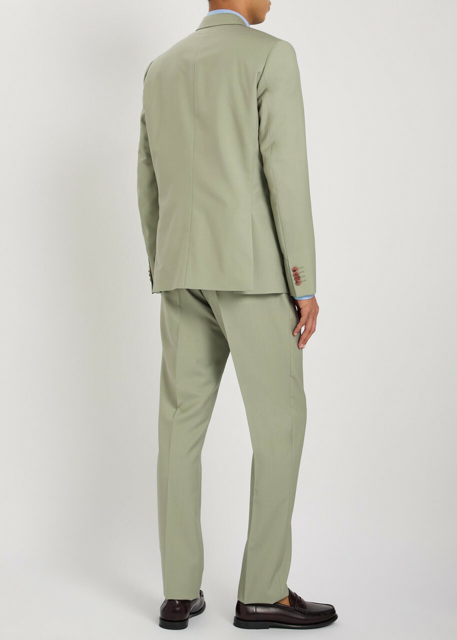 Paul Smith Wool and Mohair-blend Suit Green