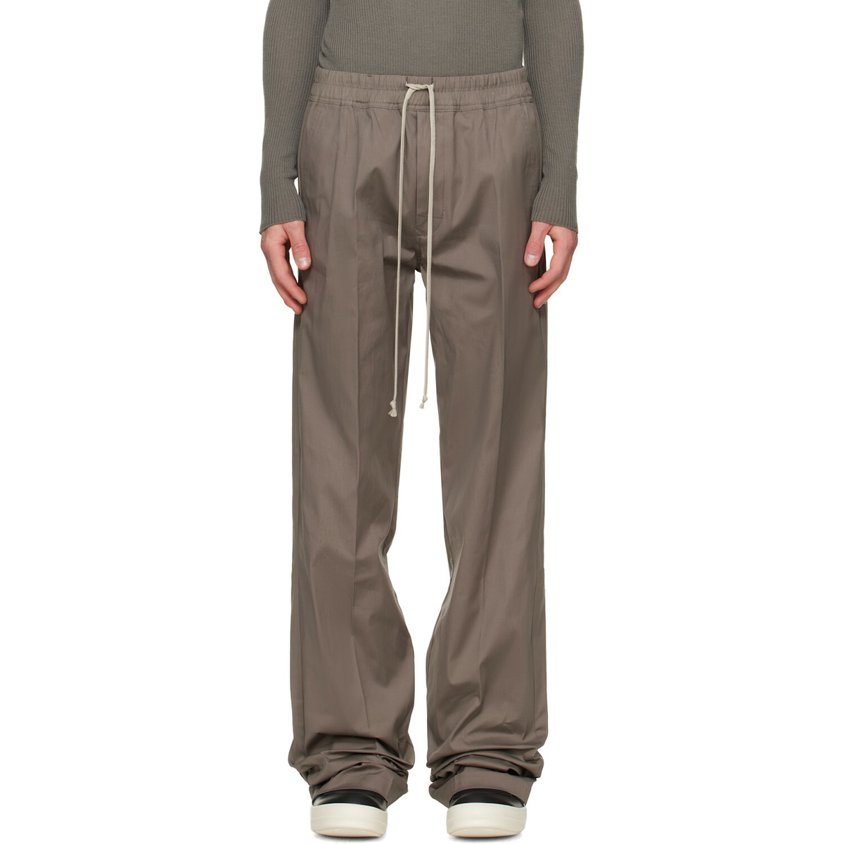 Rick Owens Gray Tower Dietrich Drawstring Trousers