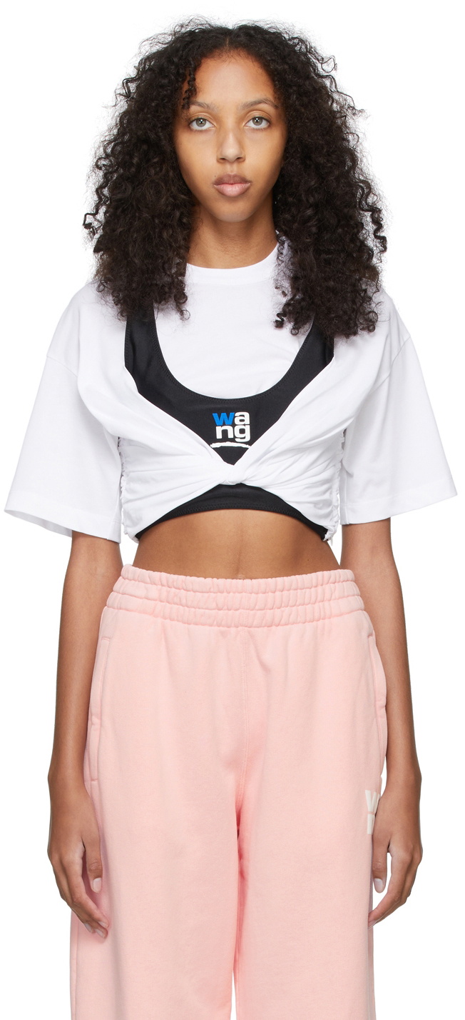 ALEXANDER WANG, Racerback Cropped Tank Top, Women