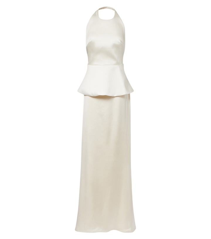 Photo: Róhe Bridal peplum satin gown