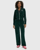Sporty & Rich Crown Tennis Elio Velour Track Jacket Green Women