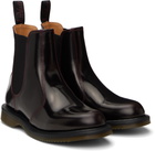 Dr. Martens Burgundy Flora Arcadia Chelsea Boots