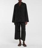 The Row Hypnos high-rise silk cropped pants