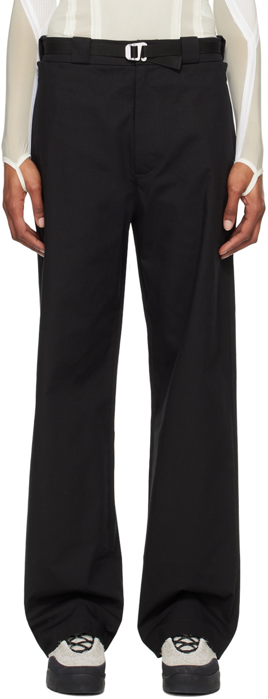 ROA Black Oversized Trousers