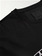 Givenchy - College Logo-Embroidered Cotton-Jersey T-Shirt - Black