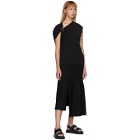 3.1 Phillip Lim Black Ribbed Asymmetric Skirt