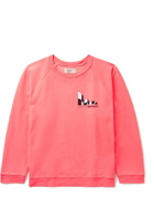 Pasadena Leisure Club - Motorsports Printed Cotton-Jersey Sweatshirt - Pink