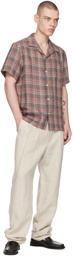 De Bonne Facture Red & Brown Check Shirt