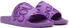 Versace Jeans Couture Purple Logo Slides