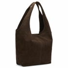 Mazi Untitled Flow Suede Tote Bag in Brown 