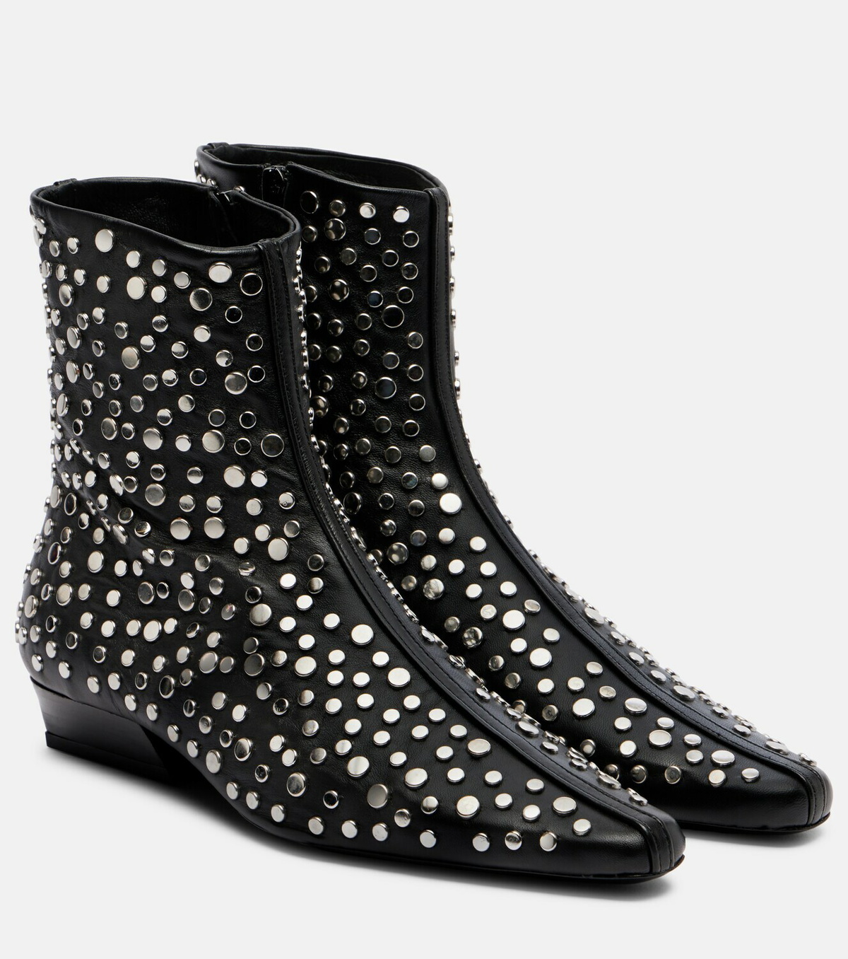 Staud Wally studded leather ankle boots