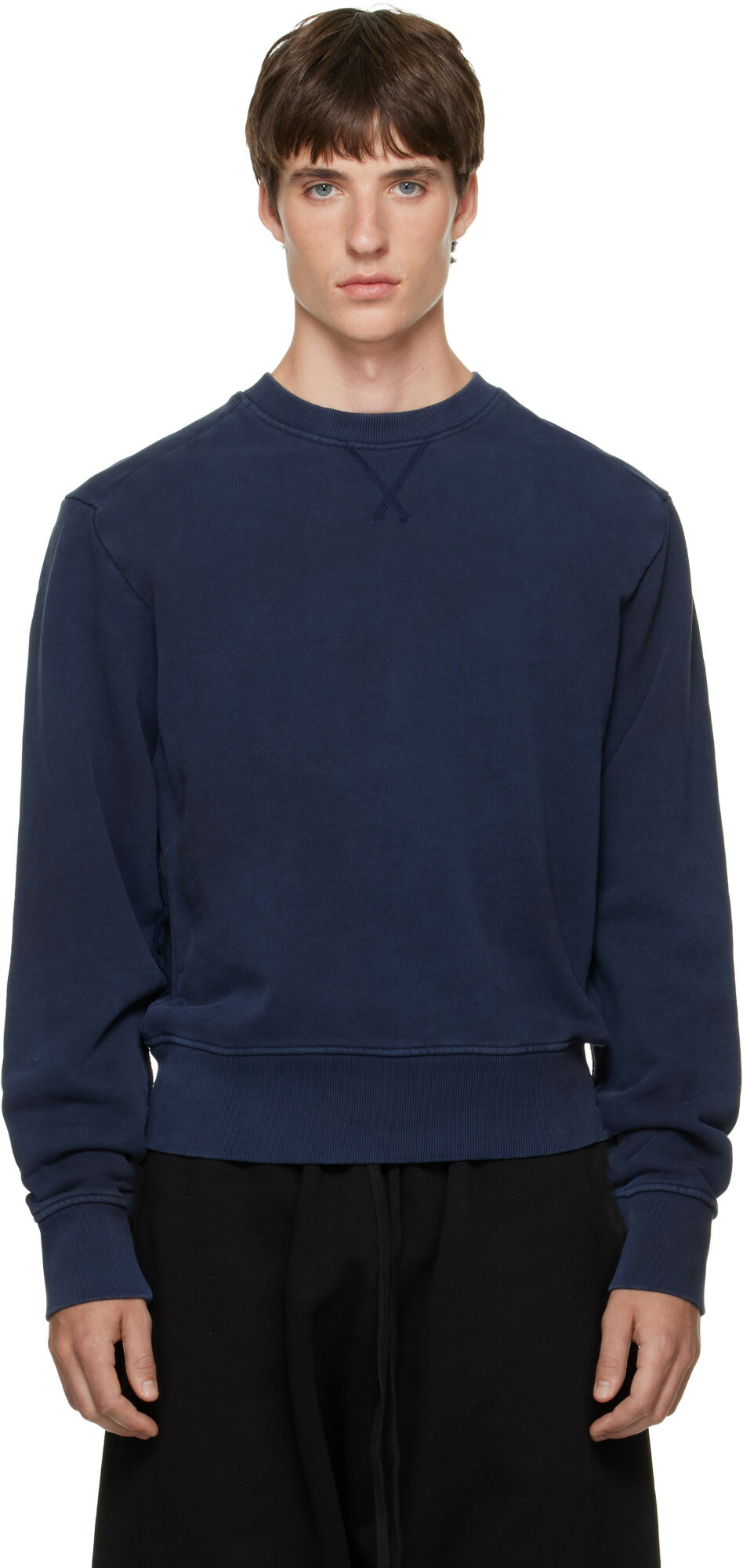 Entire Studios Navy Pod Crew Sweatshirt