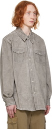 Our Legacy Gray Frontier Denim Shirt