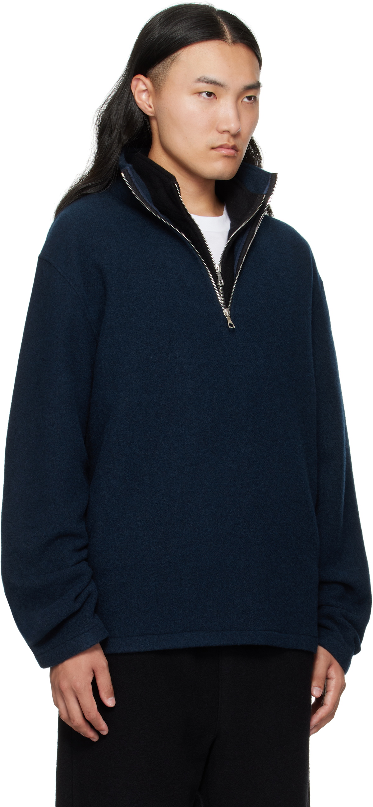 Rier Navy Fleece Sweater