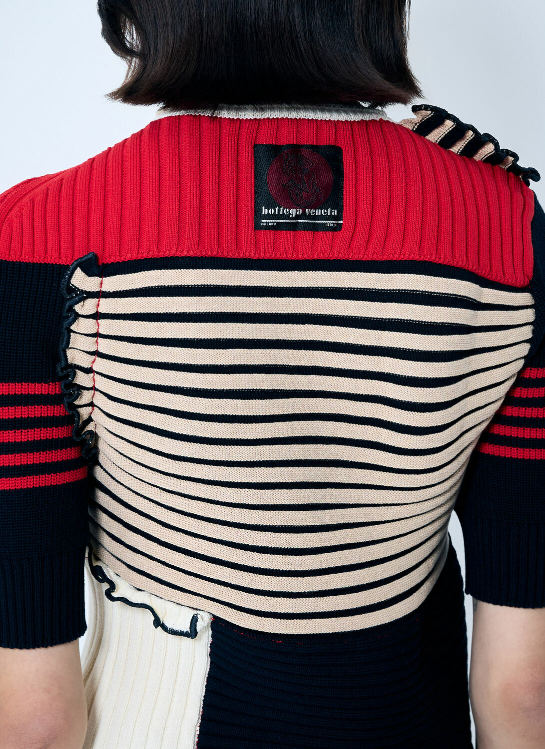 Bottega Veneta Rib Patchwork Sweater