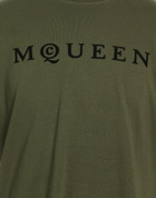 Mcqueen Mens T-shirt Military in Green