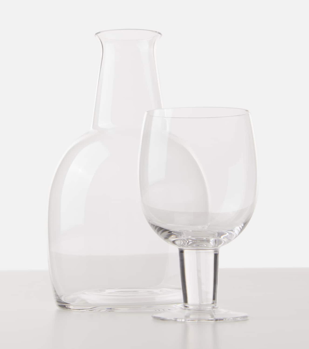 Karakter Glass carafe and glass set by Aldo Bakker