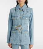 Nina Ricci Belted denim jacket