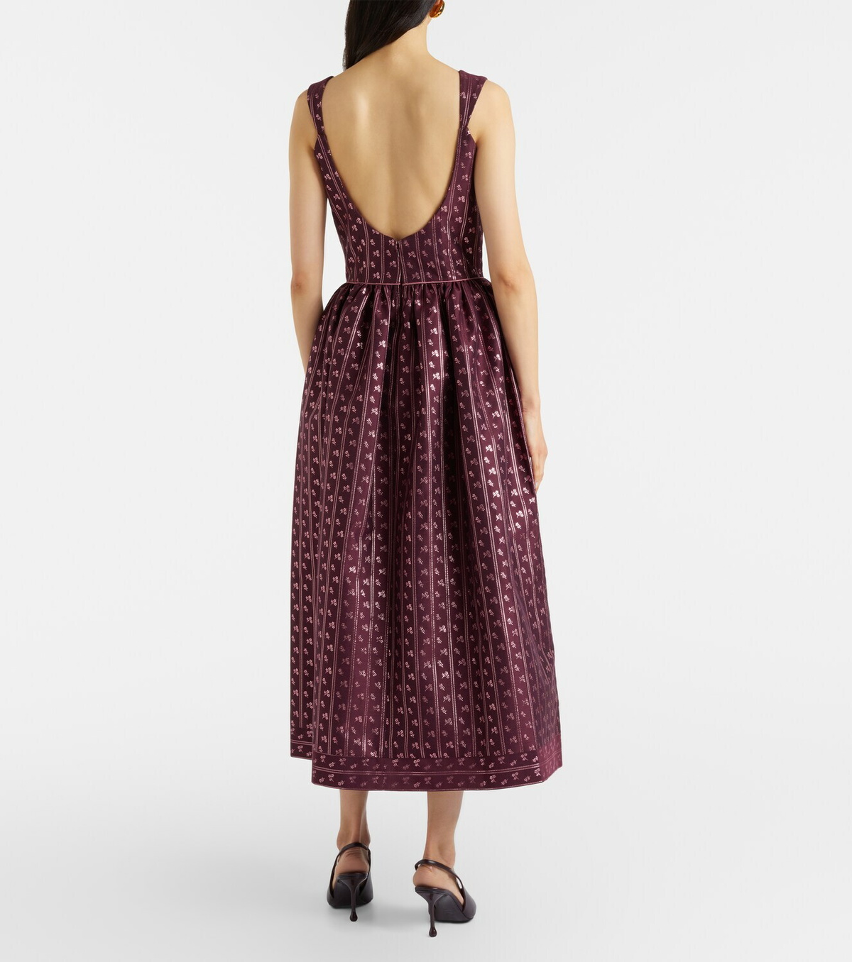 Markarian Apple bow-detail bustier dress