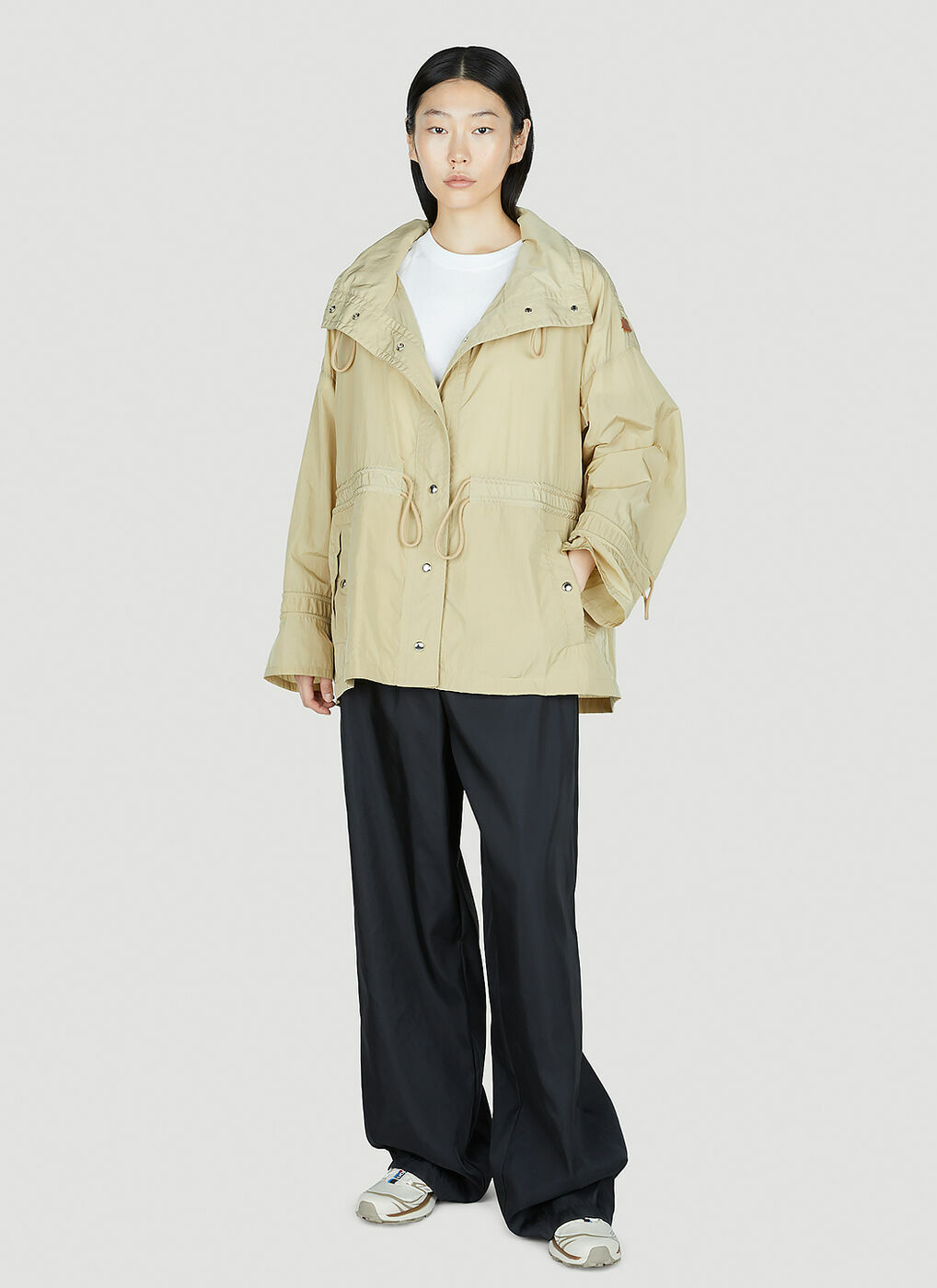 Moncler - Deel Short Parka Jacket in Beige Moncler