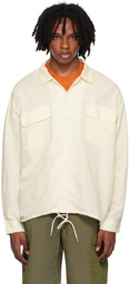 nanamica Off-White Open Collar Shirt