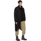 Homme Plisse Issey Miyake Black Edge Coat