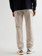 Brunello Cucinelli - Straight-Leg Cotton-Twill Cargo Trousers - Neutrals