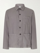 Hartford - Perry Linen and Cotton-Blend Woven Jacket - Gray