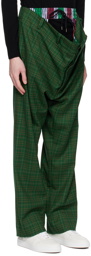 Vivienne Westwood Green Stripes & Check Trousers